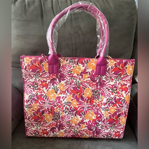 Trina Turk Floral Handbag/Shoulder, NWT - Picture 3 of 15